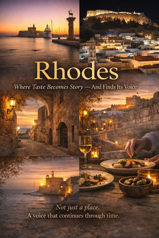  Μια Ρόδος που εμπνέει — μια Ελλάδα που, τεκμηριωμένα και μέσα από τη συστηματική ανάδειξη των περιοχών της σε παγκόσμιους γαστρονομικούς προορισμούς, κατακτά σταθερά και βήμα-βήμα τη θέση της στον παγκόσμιο γαστρονομικό χάρτη│Rhodes inspires │ Greece rises, step by step…