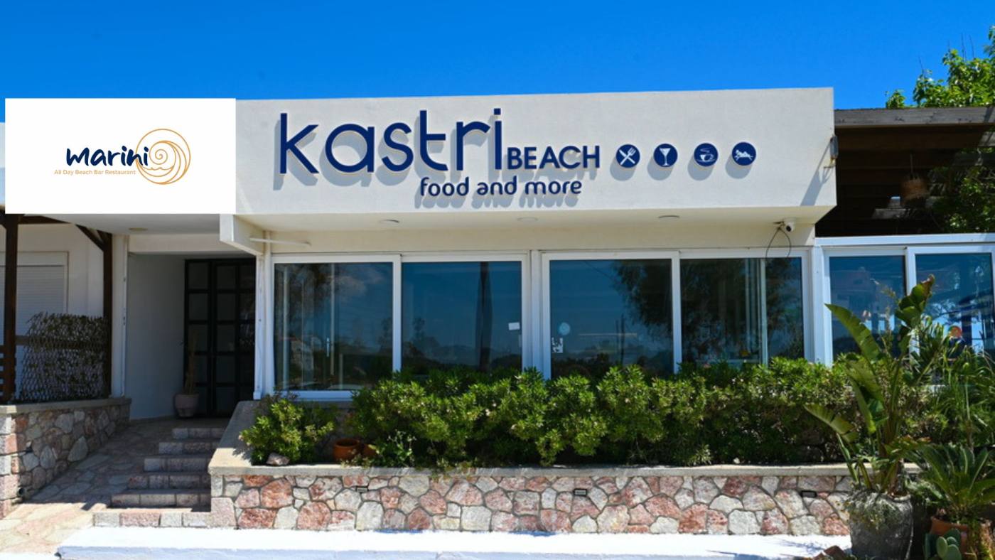 MARINI ALL DAY – Πρώην KASTRI BEACH RESTAURANT | Εκεί όπου η Ελληνική Φιλοξενία Συναντά το Αιγαίο