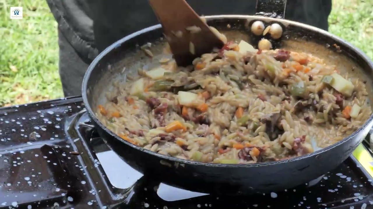  THE ANTHOLOGY OF GREEK GASTRONOMY #ΚΡΙΘΑΡΟΤΟ ΚΡΑΣΑΤΟ ΜΕ PORCINI #ORZO IN WINE WITH PORCINI !